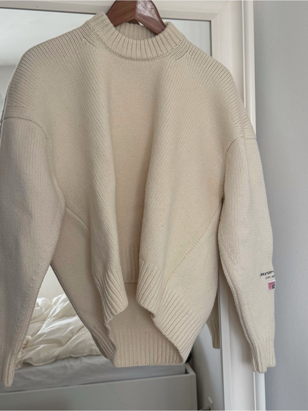Alexander Wang Cream Wool Sweater